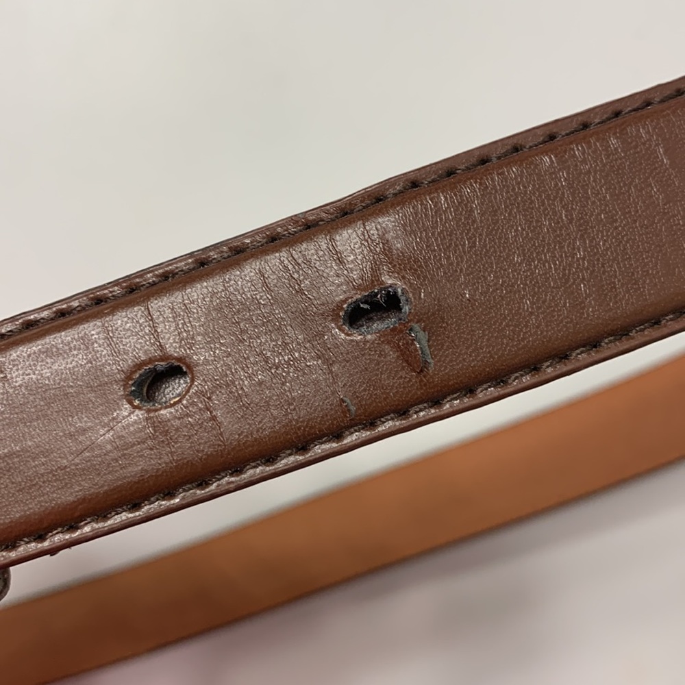 Men’s Brown Leather Belt - Picture 3 of 8